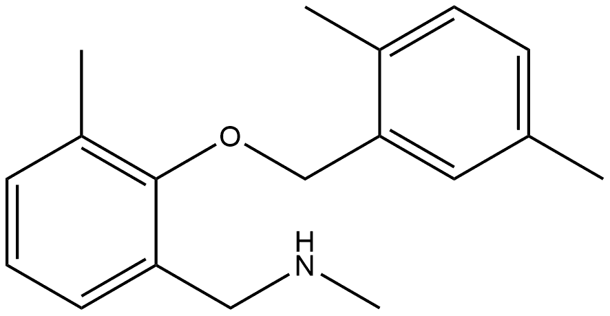 2-[(2,5-Dimethylphenyl)methoxy]-N,3-dimethylbenzenemethanamine Structure