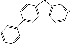 9H-Pyrido[3,4-b]indole, 6-phenyl- Structure