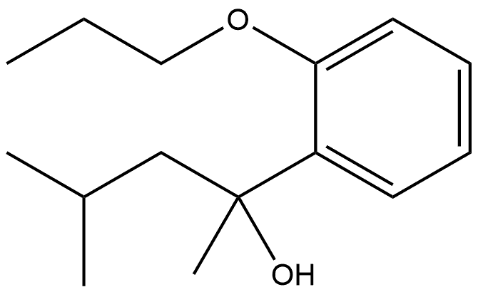 α-Methyl-α-(2-methylpropyl)-2-propoxybenzenemethanol Structure