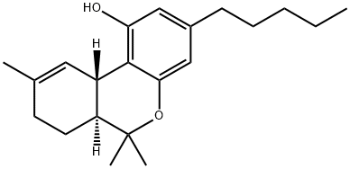 [6aS,(+)]-6aα,7,8,10aβ-Tetrahydro-6,6,9-trimethyl-3-pentyl-6H-dibenzo[b,d]pyran-1-ol Structure