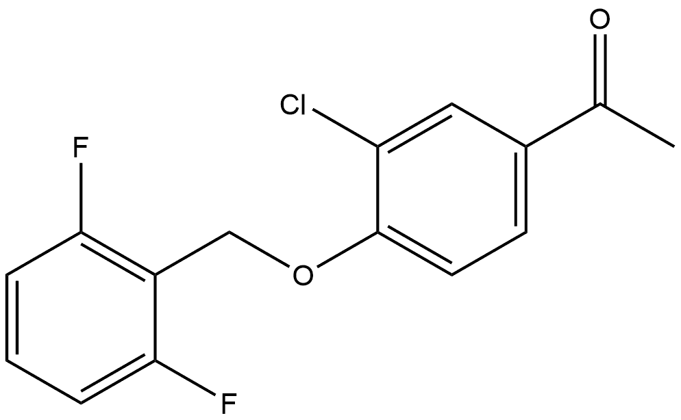 1-[3-Chloro-4-[(2,6-difluorophenyl)methoxy]phenyl]ethanone Structure