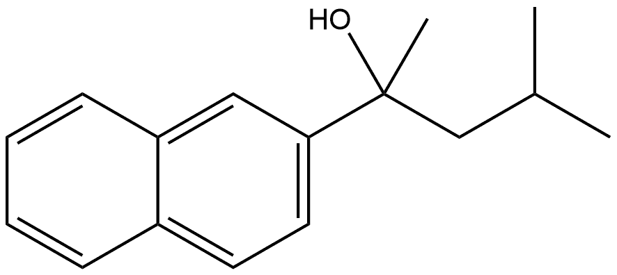 α-Methyl-α-(2-methylpropyl)-2-naphthalenemethanol Structure
