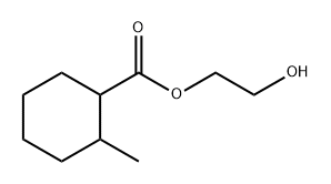 Cyclohexanecarboxylic acid, 2-methyl-, 2-hydroxyethyl ester Structure