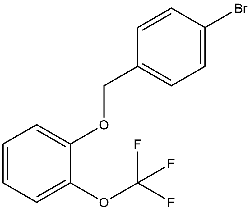 Benzene, 1-[(4-bromophenyl)methoxy]-2-(trifluoromethoxy)- Structure