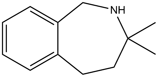 2,3,4,5-Tetrahydro-3,3-dimethyl-1H-2-benzazepine Structure