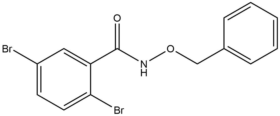 2,5-Dibromo-N-(phenylmethoxy)benzamide Structure