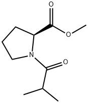 L-Proline, 1-(2-methyl-1-oxopropyl)-, methyl ester Structure