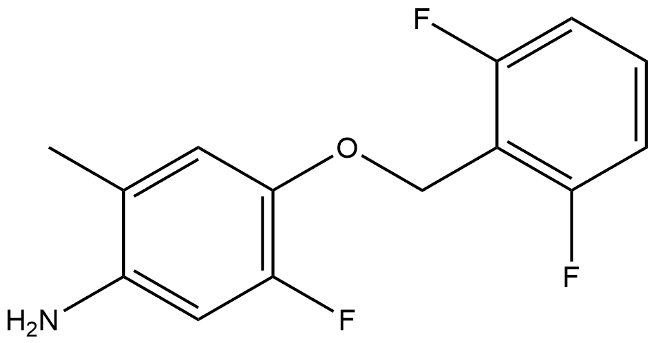 4-[(2,6-Difluorophenyl)methoxy]-5-fluoro-2-methylbenzenamine Structure