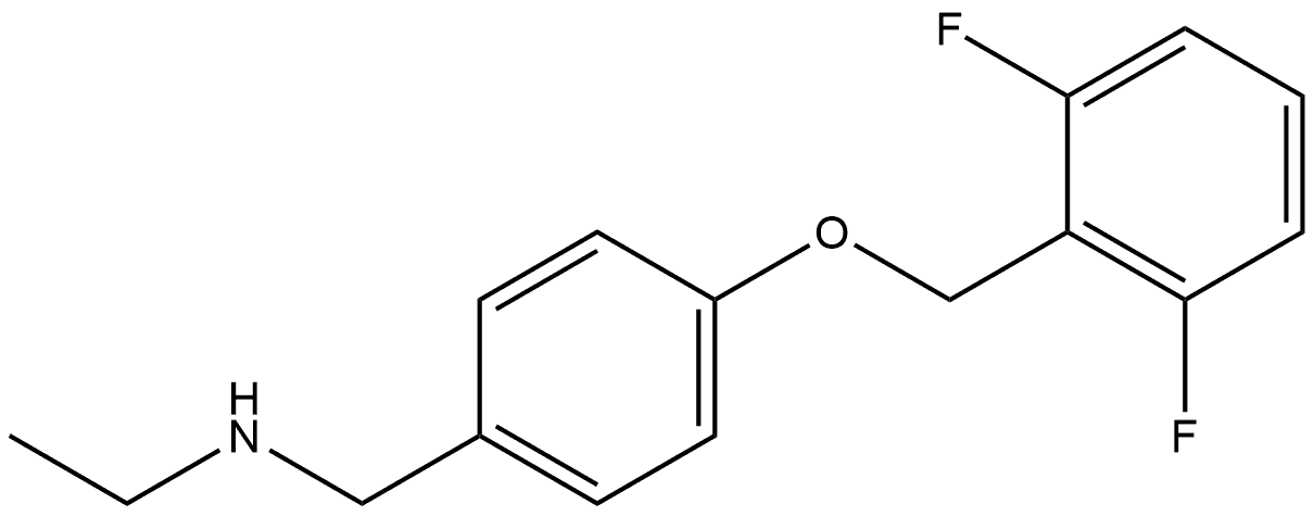 4-[(2,6-Difluorophenyl)methoxy]-N-ethylbenzenemethanamine Structure