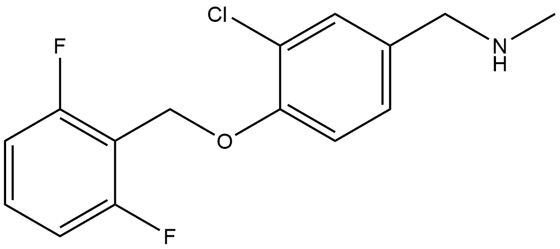 3-Chloro-4-[(2,6-difluorophenyl)methoxy]-N-methylbenzenemethanamine Structure