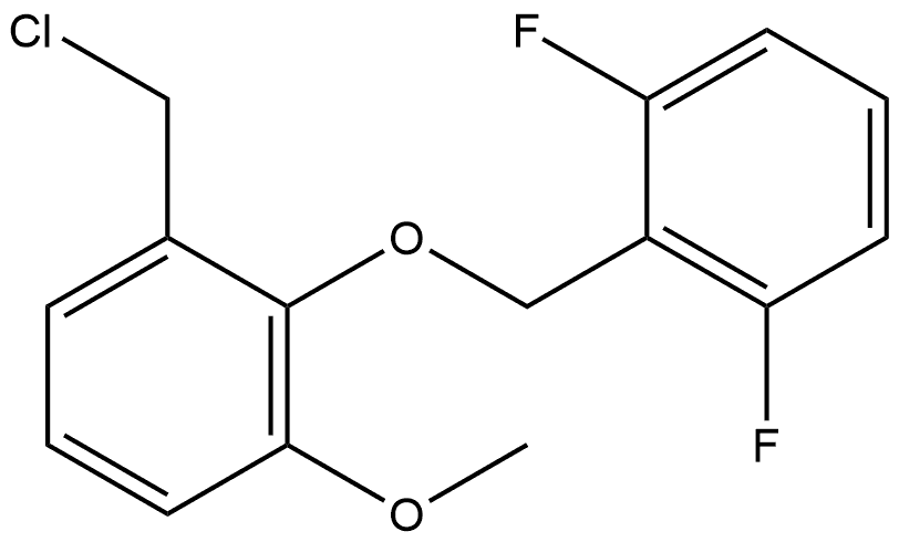 Benzene, 1-(chloromethyl)-2-[(2,6-difluorophenyl)methoxy]-3-methoxy- Structure