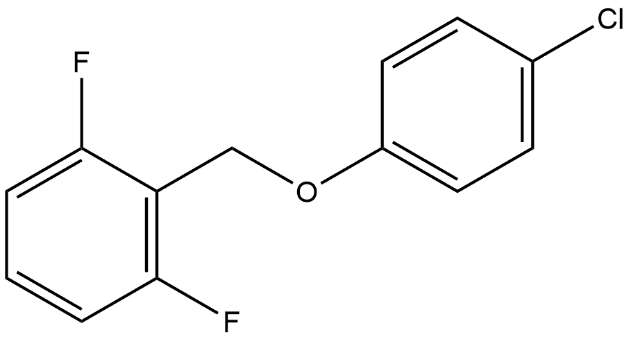 2-[(4-Chlorophenoxy)methyl]-1,3-difluorobenzene Structure