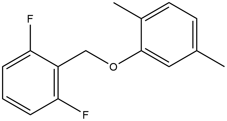 2-[(2,5-Dimethylphenoxy)methyl]-1,3-difluorobenzene Structure