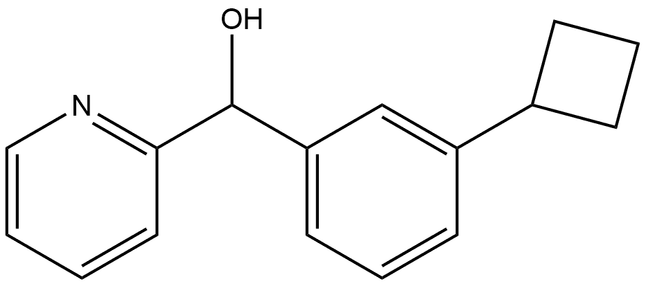 α-(3-Cyclobutylphenyl)-2-pyridinemethanol Structure