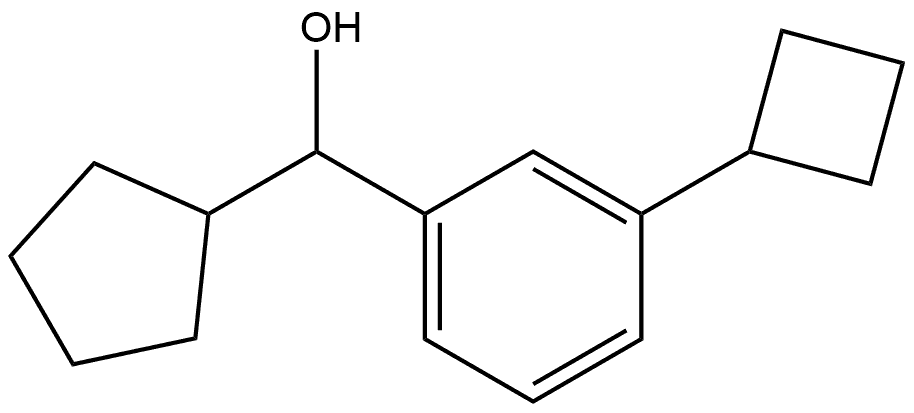 3-Cyclobutyl-α-cyclopentylbenzenemethanol Structure