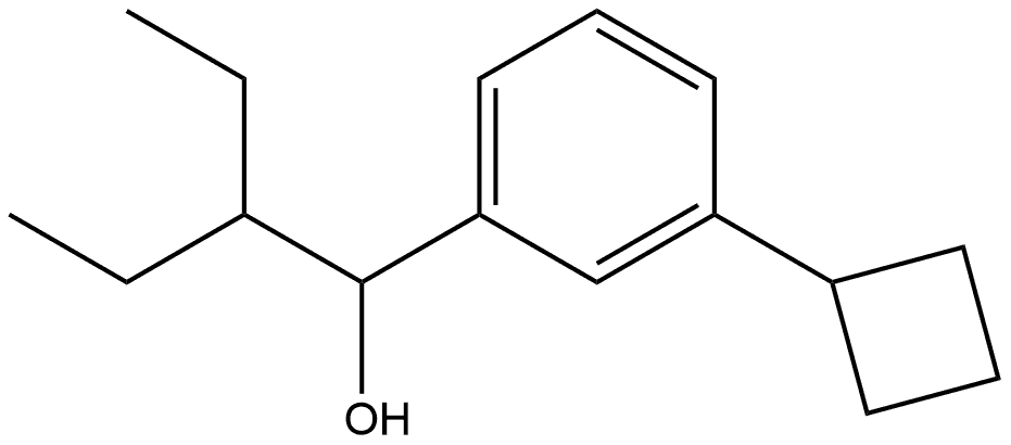 3-Cyclobutyl-α-(1-ethylpropyl)benzenemethanol Structure