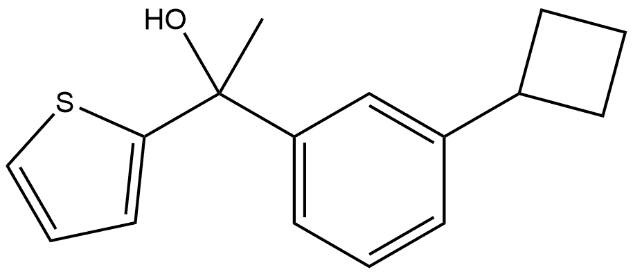 α-(3-Cyclobutylphenyl)-α-methyl-2-thiophenemethanol Structure