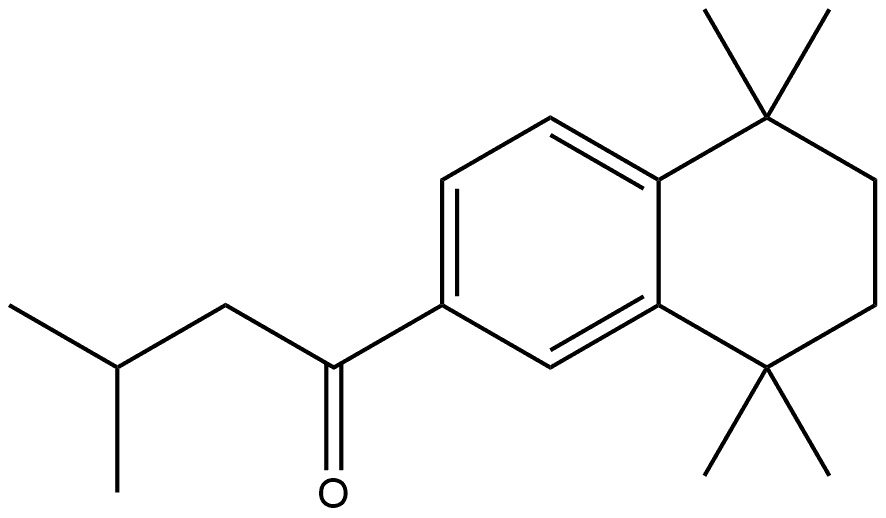 3-Methyl-1-(5,6,7,8-tetrahydro-5,5,8,8-tetramethyl-2-naphthalenyl)-1-butanone Structure