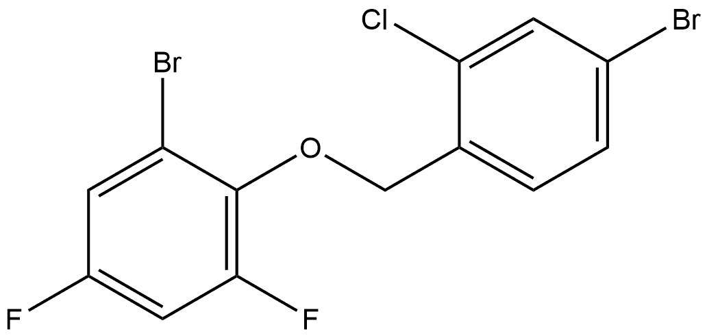 1-Bromo-2-[(4-bromo-2-chlorophenyl)methoxy]-3,5-difluorobenzene Structure