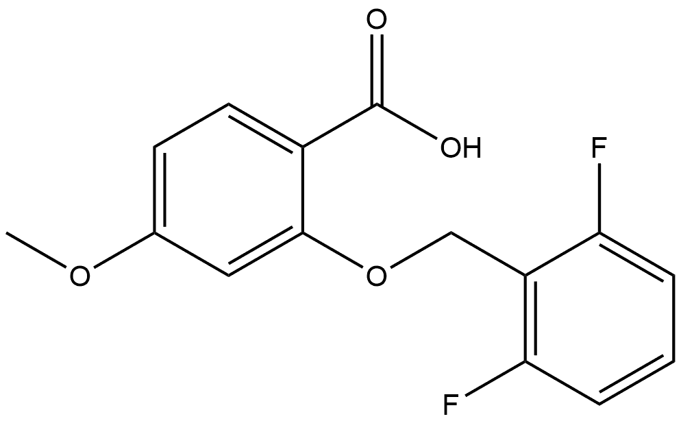 2-[(2,6-Difluorophenyl)methoxy]-4-methoxybenzoic acid Structure