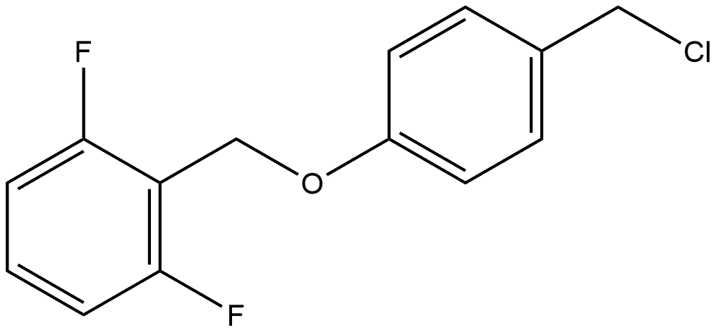 2-[[4-(Chloromethyl)phenoxy]methyl]-1,3-difluorobenzene Structure