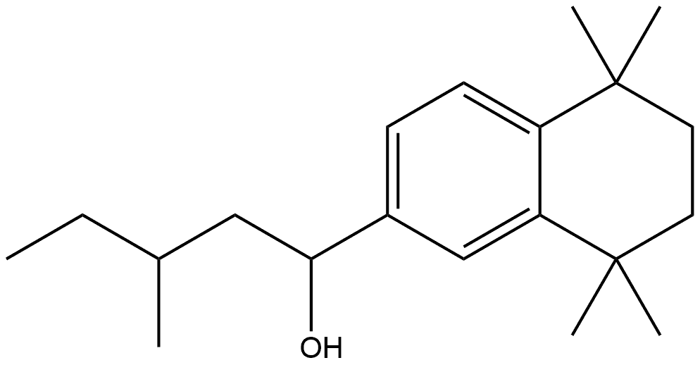 5,6,7,8-Tetrahydro-5,5,8,8-tetramethyl-α-(2-methylbutyl)-2-naphthalenemethanol Structure