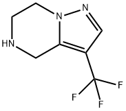 Pyrazolo[1,5-a]pyrazine, 4,5,6,7-tetrahydro-3-(trifluoromethyl)- Structure