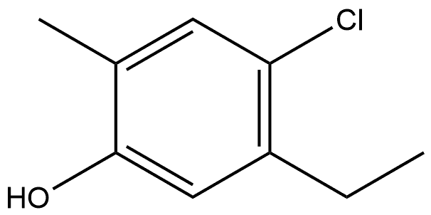 4-chloro-5-ethyl-2-methylphenol Structure