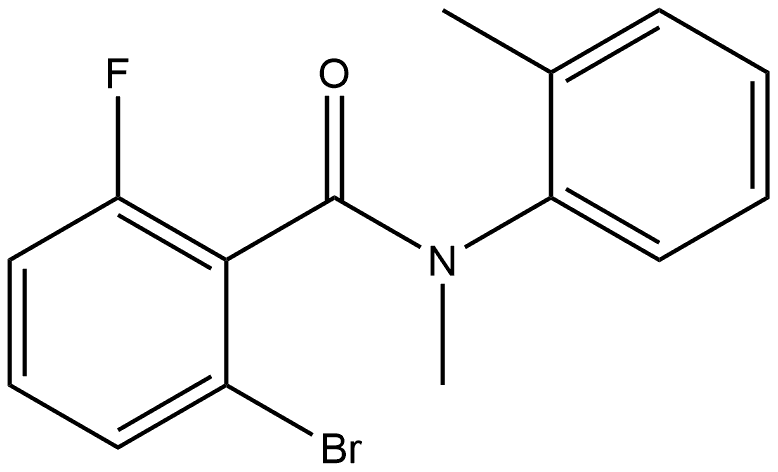 2-Bromo-6-fluoro-N-methyl-N-(2-methylphenyl)benzamide Structure