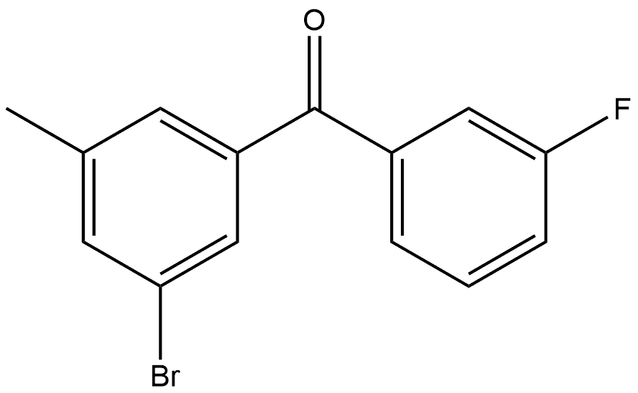 Methanone, (3-bromo-5-methylphenyl)(3-fluorophenyl)- Structure