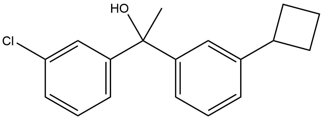 3-Chloro-α-(3-cyclobutylphenyl)-α-methylbenzenemethanol Structure