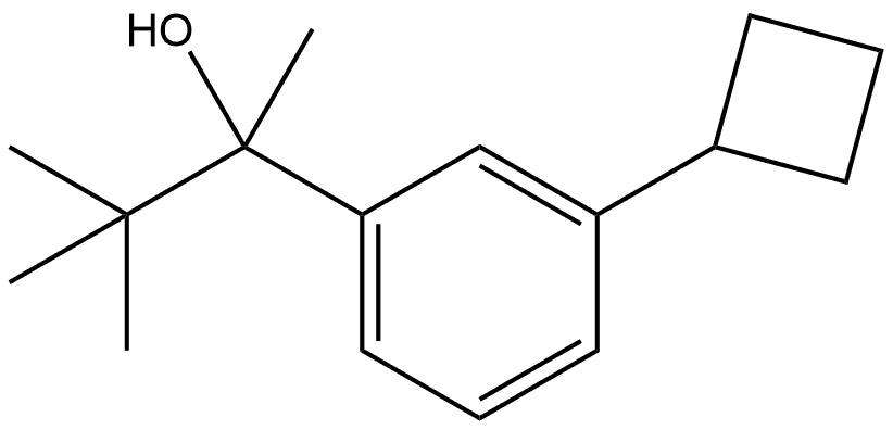 3-Cyclobutyl-α-(1,1-dimethylethyl)-α-methylbenzenemethanol Structure