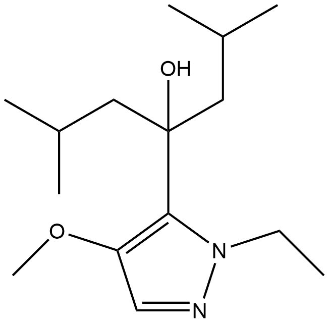 4-(1-ethyl-4-methoxy-1H-pyrazol-5-yl)-2,6-dimethylheptan-4-ol Structure