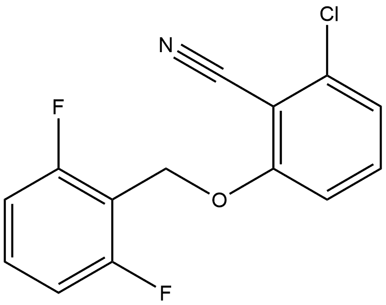 2-Chloro-6-[(2,6-difluorophenyl)methoxy]benzonitrile Structure