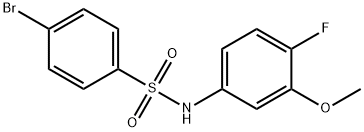 Benzenesulfonamide, 4-bromo-N-(4-fluoro-3-methoxyphenyl)- Structure