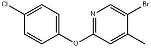 5-bromo-2-(4-chlorophenoxy)-4-methylpyridine Structure
