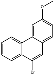 Phenanthrene, 9-bromo-3-methoxy- Structure