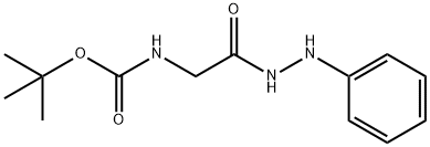 Glycine, N-[(1,1-dimethylethoxy)carbonyl]-, 2-phenylhydrazide Structure