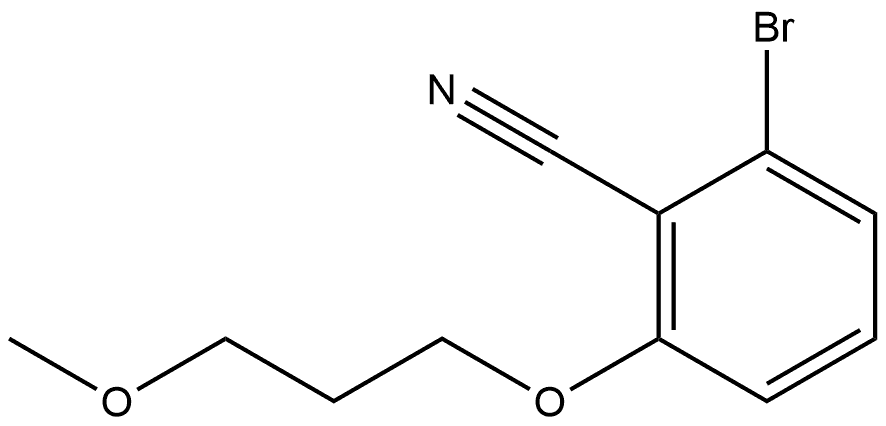 2-Bromo-6-(3-methoxypropoxy)benzonitrile Structure