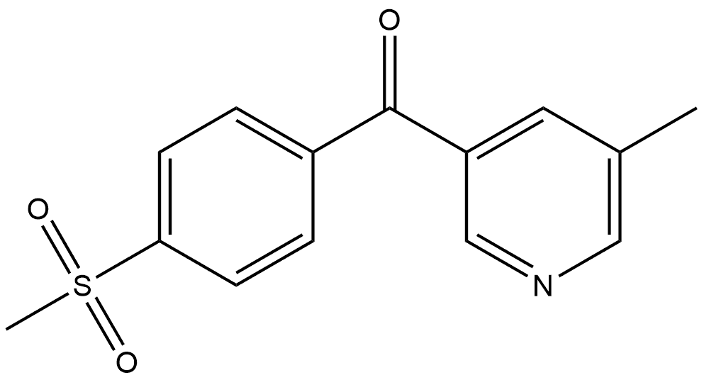 (5-Methyl-3-pyridinyl)[4-(methylsulfonyl)phenyl]methanone Structure