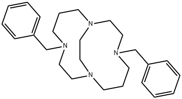 1,4,8,11-Tetraazabicyclo[6.6.2]hexadecane, 4,11-bis(phenylmethyl)- Structure