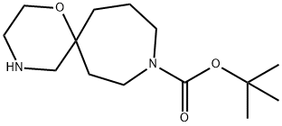 1-Oxa-4,9-diazaspiro[5.6]dodecane-9-carboxylic acid, 1,1-dimethylethyl ester 구조식 이미지