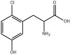 2-amino-3-(2-chloro-5-hydroxyphenyl)propanoic acid Structure