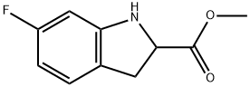 methyl 6-fluoroindoline-2-carboxylate 구조식 이미지