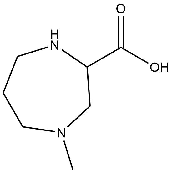 4-methyl-1,4-diazepane-2-carboxylic acid Structure