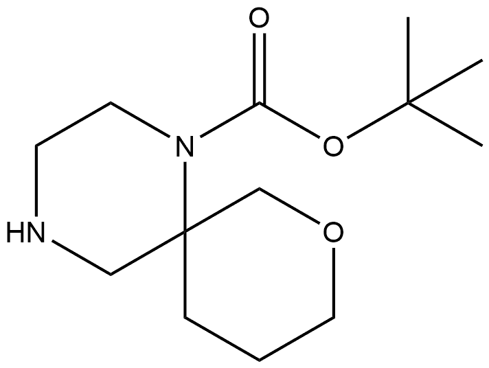 1,1-Dimethylethyl 8-oxa-1,4-diazaspiro[5.5]undecane-1-carboxylate Structure