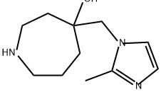 1H-Azepin-4-ol, hexahydro-4-[(2-methyl-1H-imidazol-1-yl)methyl]- Structure