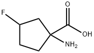 Cyclopentanecarboxylic acid, 1-amino-3-fluoro- Structure