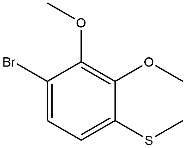 (4-bromo-2,3-dimethoxyphenyl)(methyl)sulfane Structure