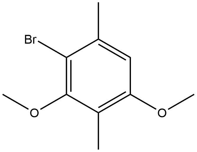 2-Bromo-3,5-dimethoxy-1,4-dimethylbenzene Structure